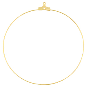 Onderdelen DQ metaal creool oorring hanger 60mm Goud (nikkelvrij)