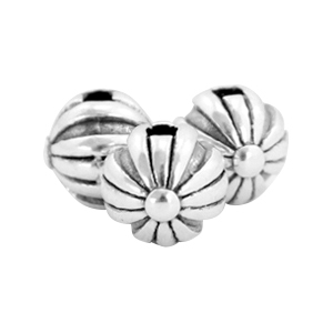 Kralen DQ metaal bal 6mm Antiek zilver (nikkelvrij)