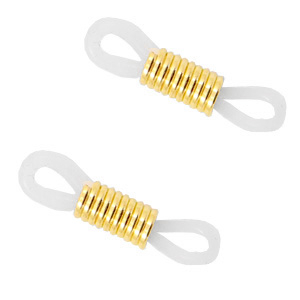 Bril koord eindje Transparent-gold