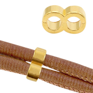 Onderdelen DQ metaal "8" Goud (nikkelvrij)