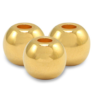 Kralen DQ metaal 5mm Goud (nikkelvrij)