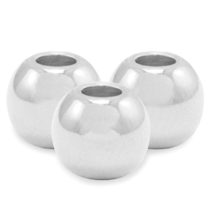 Kralen DQ metaal 3mm Antiek zilver (nikkelvrij)