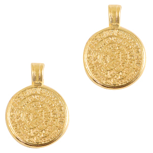 Bedels DQ metaal disc van Festos 16mm Goud (nikkelvrij)