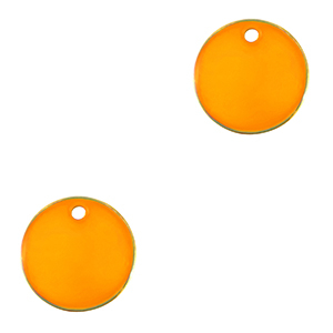 Bedels DQ metaal 10mm Goud-neon orange (nikkelvrij)