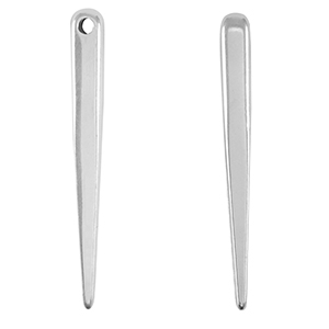 Bedels DQ metaal pegel Antiek zilver (nikkelvrij)