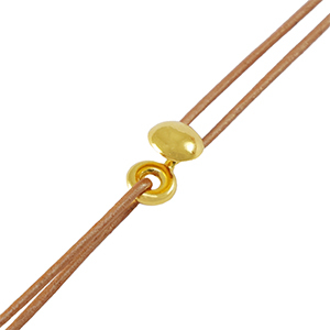 Onderdelen DQ metaal slot Goud (nikkelvrij)