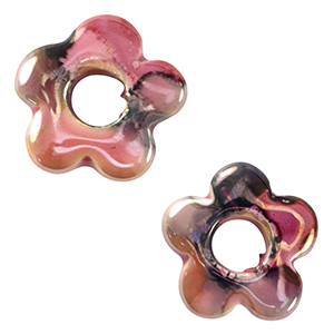 DQ Grieks keramiek kralen bloem Rose-black