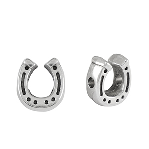 Kralen DQ metaal hoefijzer Antiek zilver (nikkelvrij)