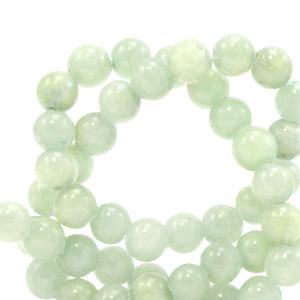 4 mm natuursteen kralen Ice green
