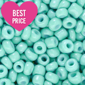 Glaskralen Rocailles 8/0 (3mm) Harbour side blue