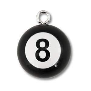 Statement hangers 8-ball Black-white