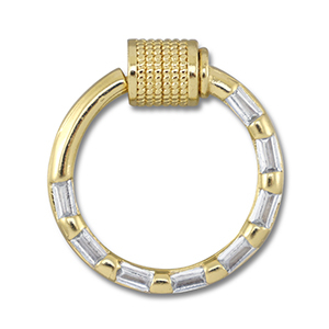 Brass TQ metaal slot rond Gold