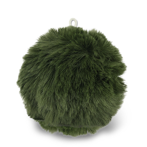 Statement hangers pompom Dark olive green