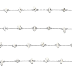 Roestvrij stalen (RVS) Stainless steel onderdelen jasseron howliet irregular Silver-white