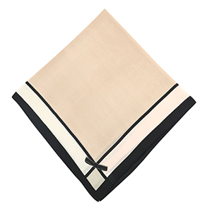 Sjaal met strik Light brown-white-black