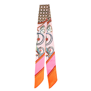 Bandana sjaal met levendige print Light pink-orange-pink