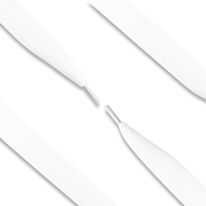 Trendy veters satijn White