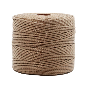 Nylon S-Lon draad 0.5mm Medium brown