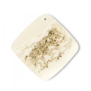Polymeer hangers ruit Off white-beige-gold