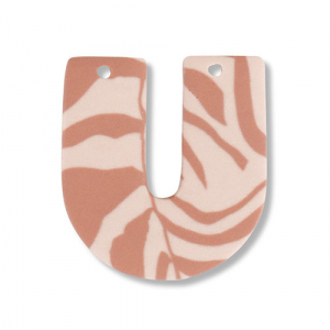 Polymeer hangers U-vormig Light peach pink-light brown