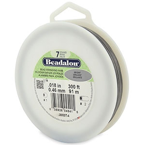 Beadalon Rijgdraad 7 draads 0.46mm Bright Stainless Steel