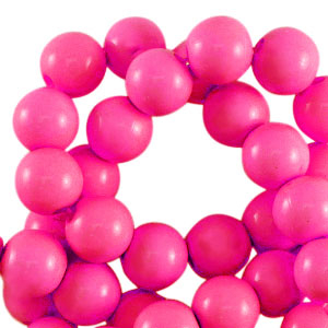 4 mm acryl kralen shiny Fuchsia pink