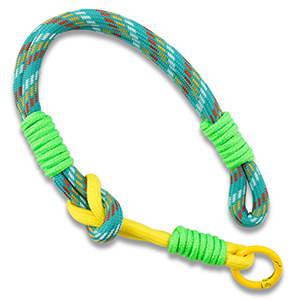 Trendy telefoonkoord Turquoise-yellow-neon green-red
