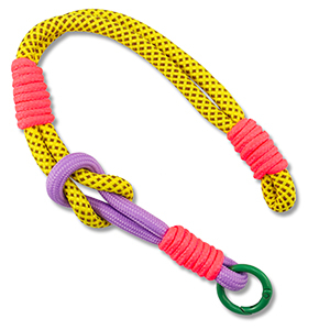 Trendy telefoonkoord Yellow-neon pink-lilac-green