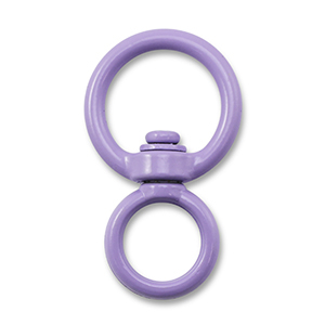 Gekleurde onderdelen sleutelhanger rond Purple