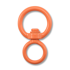 Gekleurde onderdelen sleutelhanger rond Orange