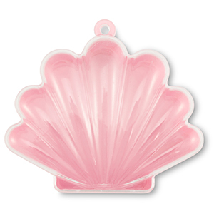 Sieraad display opbergbox schelp Transparent-pink