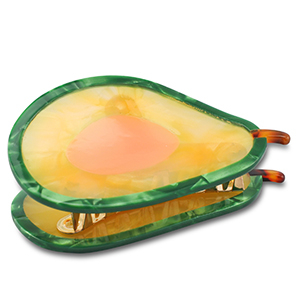 Haaraccessoires haarklem avocado Green-yellow-peach