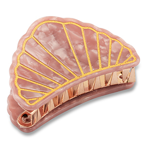 Haaraccessoires haarklem schelp Vintage pink-gold