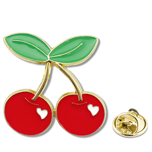 Pins kersen Red-green-gold