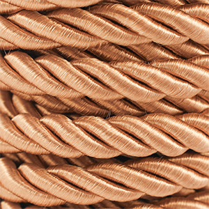 Trendy koord twisted 10mm Camel brown