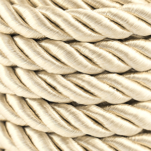 Trendy koord twisted 10mm Champagne gold