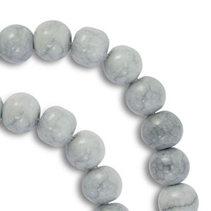 8 mm glaskralen Grey