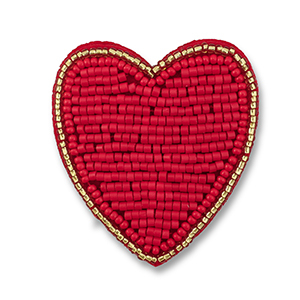 Broches hart Red-gold