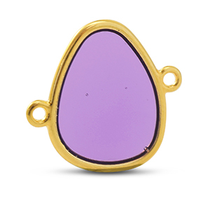 Bedels DQ metaal tussenstuk Purple-Goud (nikkelvrij)