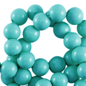 10 mm acryl kralen shiny Aqua green