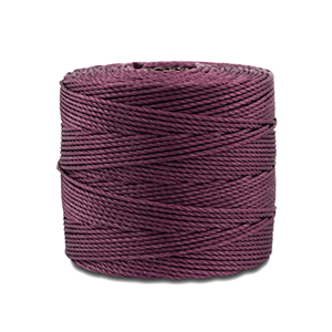 Nylon S-Lon draad 0.5mm Aubergine