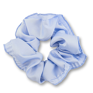 Scrunchies haarelastiek silky Blue