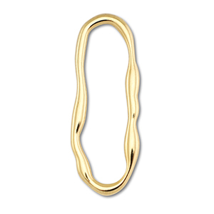 Roestvrij stalen (RVS) stainless steel onderdelen tussenstuk ovaal Gold