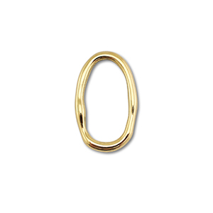Roestvrij stalen (RVS) stainless steel onderdelen tussenstuk ovaal Gold