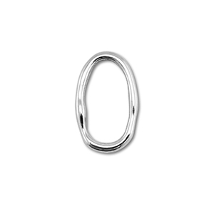 Roestvrij stalen (RVS) stainless steel onderdelen tussenstuk ovaal Silver