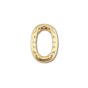 Roestvrij stalen (RVS) stainless steel onderdelen tussenstuk ovaal Gold