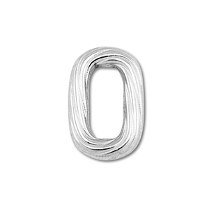 Roestvrij stalen (RVS) stainless steel onderdelen tussenstuk ovaal Silver