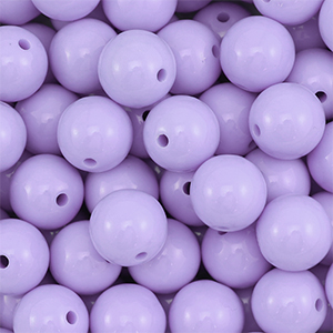 16 mm DQ acryl kralen Pastel lilac