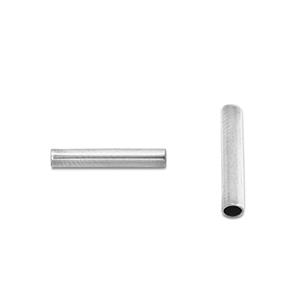 Roestvrij stalen (RVS) Stainless steel kralen tube 5mm Silver