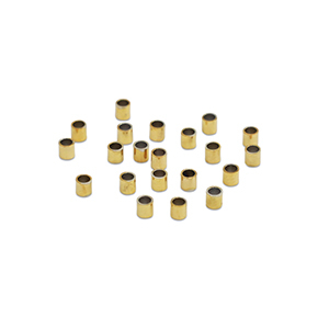 Roestvrij stalen (RVS) Stainless steel kralen knijpkraal tube 1.5mm Gold